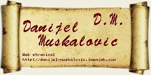 Danijel Muskalović vizit kartica